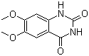 structure of CAS# 28888-44-0, 6,7-Dimethoxyquinazoline-2,4-dione;6,7-Dimethoxy-2,4(1H,3H)-quinazolinedione