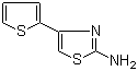 structure of CAS# 28989-50-6, 2-(2-Amino-4-thiazolyl)thiophene;2-Amino-4-(2-thienyl)thiazole; 2-Amino-4-(thiophen-2-yl)thiazole; 4-(2-Thienyl)-2-thiazolamine; 4-(Thiophen-2-yl)thiazol-2-amine; NSC 54297