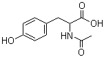 结构式 CAS# 2901-77-1, N-乙酰基-DL-酪氨酸