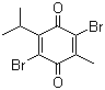 结构式 CAS# 29096-93-3, 2,5-二溴-6-异丙基-3-甲基-1,4-苯醌