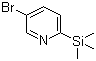 structure of CAS# 291312-74-8, 5-Bromo-2-(trimethylsilyl)pyridine