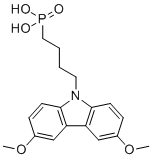 structure of CAS# 2922526-56-3, (4-(3,6-Dimethoxy-9h-carbazol-9-yl)butyl)phosphonic acid;MeO-4PACz