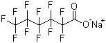 structure of CAS# 2923-26-4, Sodium perfluorohexanoate