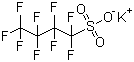 structure of CAS# 29420-49-3, Potassium nonafluoro-1-butanesulfonate;Nonafluorobutane-1-sulfonic acid potassium salt; Perfluorobutanesulfonic acid potassium salt; Potassium perfluorobutanesulfonate; FC-98