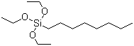 结构式 CAS# 2943-75-1, 正辛基三乙氧基硅烷