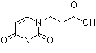 结构式 CAS# 2950-82-5, 3-(2,4-二氧代-3,4-二氢-1(2H)-嘧啶基)丙酸