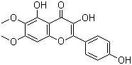 3,4',5'-三羟基-6,7-二甲氧基黄酮分子结构 (CAS 29536-41-2)