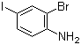 结构式 CAS# 29632-73-3, 2-溴-4-碘苯胺