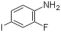 结构式 CAS# 29632-74-4, 2-氟-4-碘苯胺