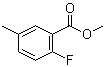 structure of CAS# 2967-93-3, 2-Fluoro-5-methylbenzoic acid methyl ester;Methyl 2-fluoro-5-methylbenzoate