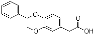 structure of CAS# 29973-91-9, 4-Benzyloxy-3-methoxyphenylacetic acid;NSC 169521