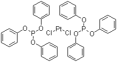 structure of CAS# 30053-58-8, cis-Dichlorobis(triphenylphosphite)platinum(II)