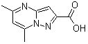 结构式 CAS# 300691-07-0, 5,7-二甲基吡唑并[1,5-a]嘧啶-2-羧酸