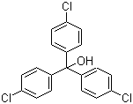 4,4',4''-三氯三苯甲醇分子结构 (CAS 3010-80-8)
