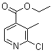 2-氯-3-甲基吡啶-4-羧酸乙酯分子结构 (CAS 301666-92-2)