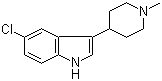 5-Chloro-3-(1-methylpiperidin-4-yl)-1H-indole molecular structure (CAS 301856-30-4)