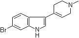 structure of CAS# 301856-44-0, 6-Bromo-3-(1-methyl-1,2,3,6-tetrahydro-4-pyridinyl)-1H-indole