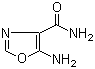 结构式 CAS# 30380-27-9, 5-氨基恶唑-4-甲酰胺