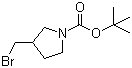 structure of CAS# 305329-97-9, tert-Butyl 3-(bromomethyl)pyrrolidine-1-carboxylate