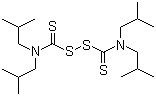 Diisobutylthiuram disulfide molecular structure (CAS 3064-73-1)