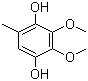 structure of CAS# 3066-90-8, 2,3-Dimethoxy-5-methyl-1,4-hydroquinone;2,3-Dimethoxy-5-methylhydroquinone