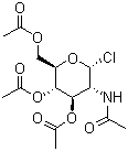 结构式 CAS# 3068-34-6, 1-氯-1-脱氧-2,3,4,6-四-O-乙酰基-alpha-D-葡糖胺