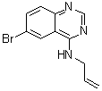 结构式 CAS# 307538-42-7, 6-溴-N-2-丙烯-1-基-4-喹唑啉胺