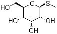 结构式 CAS# 30760-09-9, 甲基-beta-D-硫代吡喃葡萄糖苷