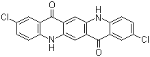 structure of CAS# 3089-17-6, Pigment Red 202;C.I. 73907; 2,9-Dichloro-5,12-dihydroquino[2,3-b]acridine-7,14-dione