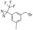 结构式 CAS# 309250-32-6, 3-[3-(溴甲基)-5-碘苯基]-3-(三氟甲基)-3H-双吖丙啶