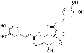 结构式 CAS# 30964-13-7, 洋蓟素; 1,3-二咖啡酰奎宁酸