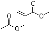 2-乙酰氧甲基丙烯酸甲酯分子结构 (CAS 30982-08-2)