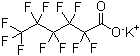 全氟-1-己酸钾分子结构 (CAS 3109-94-2)