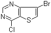 结构式 CAS# 31169-27-4, 7-溴-4-氯噻吩并[3,2-d]嘧啶
