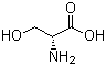 结构式 CAS# 312-84-5, D-丝氨酸; D-2-氨基-3-羟基丙酸