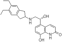 结构式 CAS# 312753-06-3, 茚达特罗
