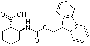结构式 CAS# 312965-07-4, N-芴甲氧羰基-(1S,2S)-2-氨基环己烷羧酸