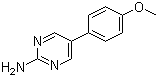 5-(4-甲氧基苯基)嘧啶-2-胺分子结构 (CAS 31408-47-6)