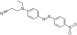 structure of CAS# 31482-56-1, Disperse Orange 25;Solvent Orange 105; 4-[N-(2-Cyanoethyl)-N-ethylamino]-4'-nitroazobenzene; 3-[Ethyl[4-[(4-nitrophenyl)azo]phenyl]amino]-propanenitrile