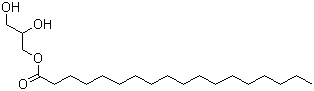 structure of CAS# 31566-31-1, Glyceryl monostearate ;2,3-Dihydroxypropyl octadecanoate; Monostearin; GMS