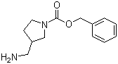 structure of CAS# 315717-77-2, 3-Aminomethylpyrrolidine-1-carboxylic acid benzyl ester