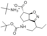 结构式 CAS# 316173-28-1, (3aR,4R,6S,6aS)-4-(叔-丁氧羰基氨基)-3-(戊烷-3-基)-4,5,6,6a-四氢-3aH-环戊二烯并[d]异恶唑-6-羧酸