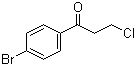 structure of CAS# 31736-73-9, 4'-Bromo-3-chloropropiophenone;1-(4-Bromophenyl)-3-chloropropan-1-one