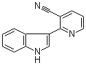 结构式 CAS# 3191-30-8, 2-吲哚-3-基烟腈