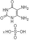 结构式 CAS# 32014-70-3, 5,6-二氨基尿嘧啶硫酸盐