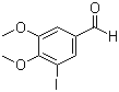 structure of CAS# 32024-15-0, 3-Iodo-4,5-dimethoxybenzaldehyde;4,5-Dimethoxy-3-iodobenzaldehyde
