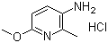 3-氨基-6-甲氧基-2-甲基吡啶盐酸盐分子结构 (CAS 320577-63-7)