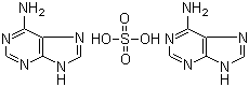 腺嘌呤硫酸盐分子结构 (CAS 321-30-2)