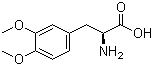 结构式 CAS# 32161-30-1, 3,4-二甲氧基-L-苯丙氨酸