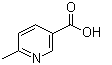 结构式 CAS# 3222-47-7, 6-甲基烟酸; 6-甲基吡啶-3-甲酸